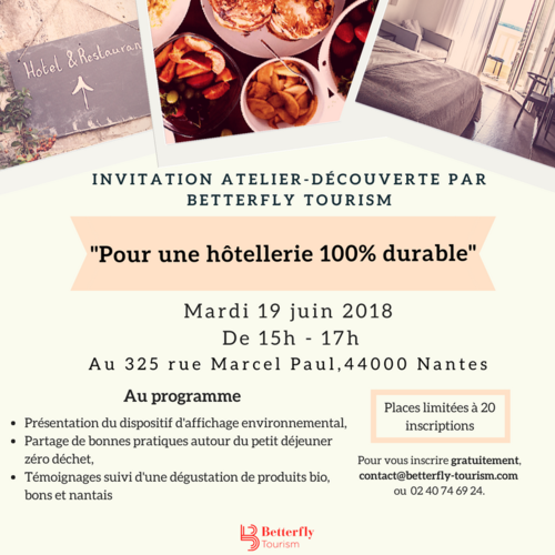 Atelier-découverte : "Pour un hôtellerie 100% durable"
